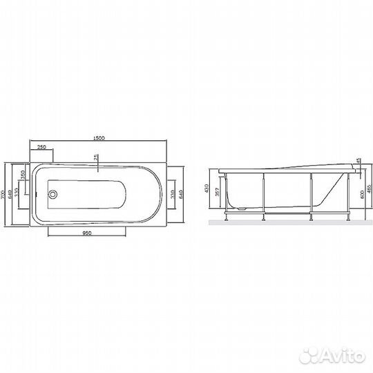 Ванна AM.PM W80A-150-070W-A Like 150х70 2025