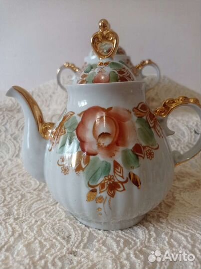 Чайный Кофейный сервиз СССР Полонский фарфоровый