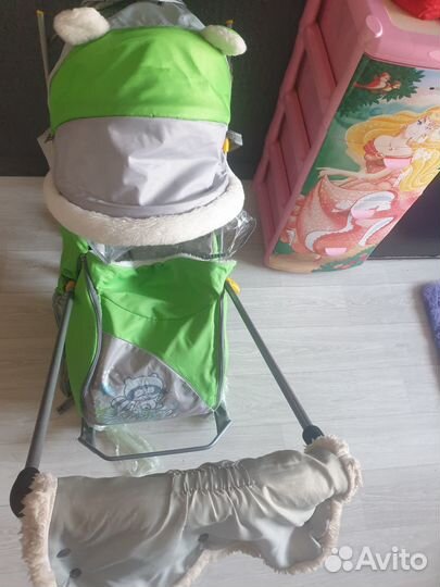 Продам санки коляска в хорошем состоянии 2т