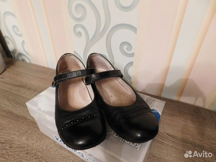 Туфли школьные кожаные 34 разм