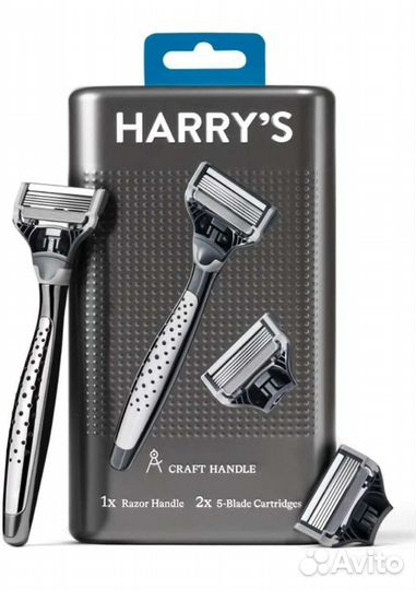 Набор станок Harry's Craft Handle и 2 картр из США