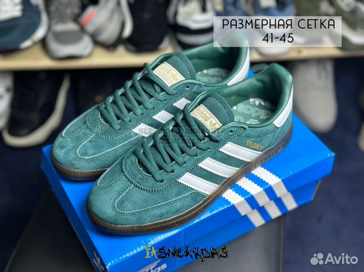 Кеды Adidas Spezial зеленые 41-45