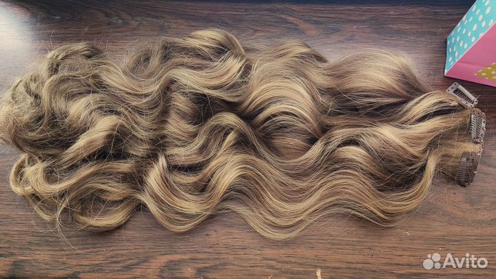 Волосы на заколках трессы 60 см