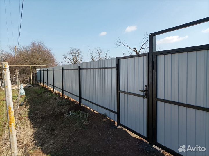 Заборы из Профнастила, 3Д сетки, Евроштакетника