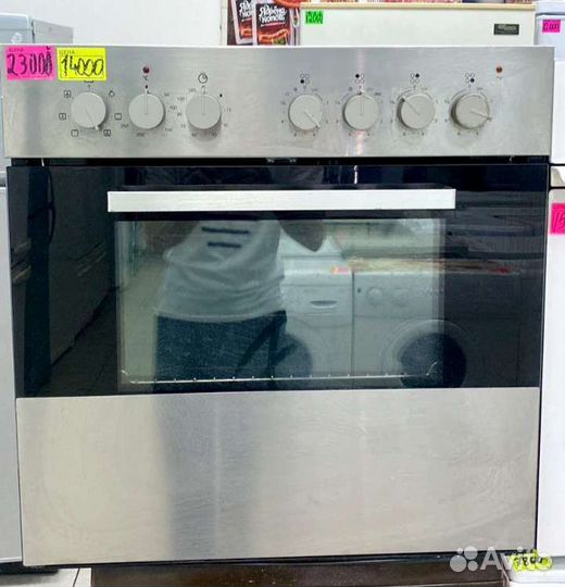 Электрический духовой шкаф б/у металлик