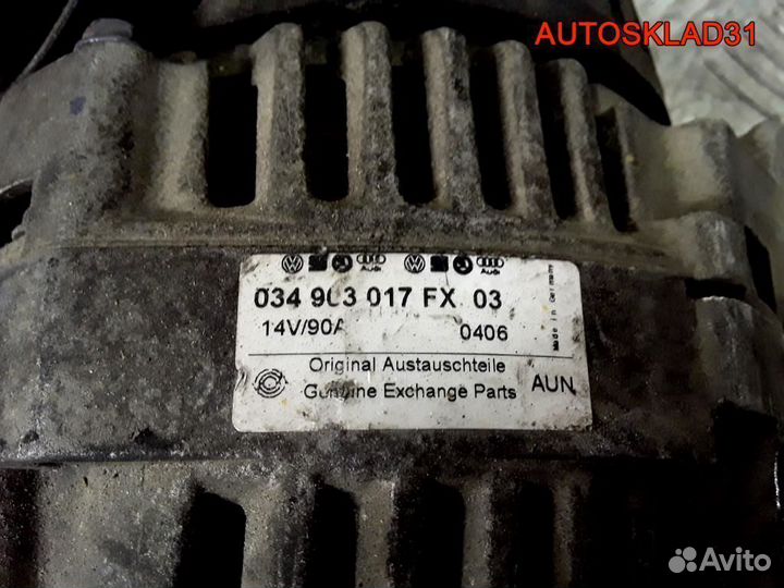 Генератор 90A Audi 80 B4 034903017FX бензин