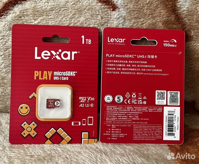 Карта памяти MicroSD Lexar Play 1 TB