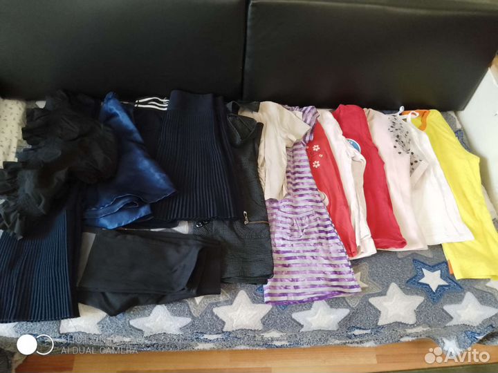 Детские вещи пакетом для девочки 6 7 8 лет