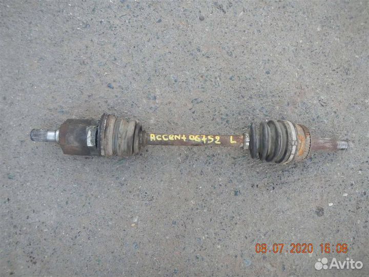 Полуось передняя левая Hyundai Accent II (+тагаз)