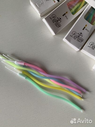 Яркие свечи для торта (набор)