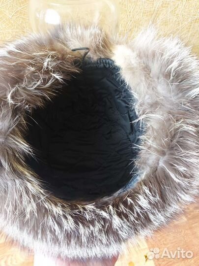Шапка из чернобурки женская