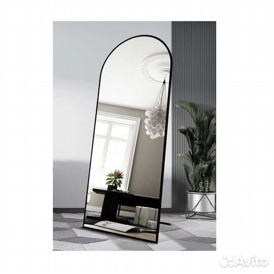 Зеркало напольное в полный рост в стальной раме