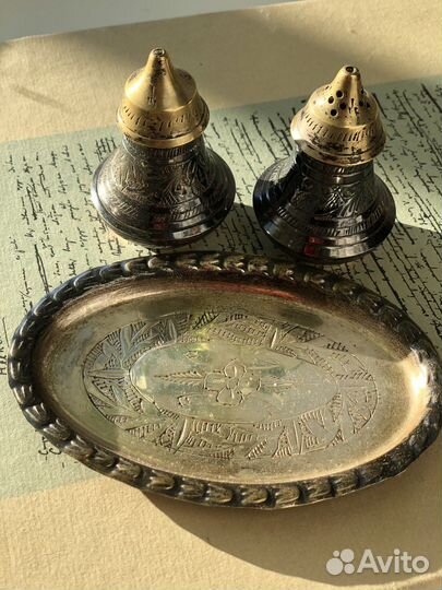 Набор для специй латунь