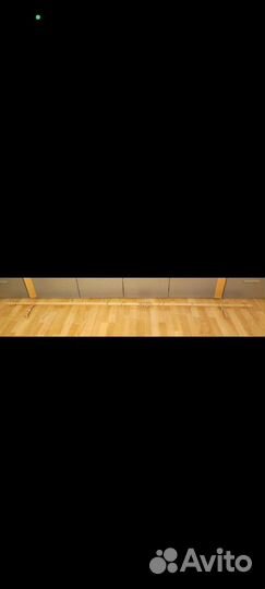 Двухрядный деревянный карниз для штор 230 см