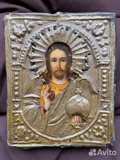 Старинная икона в окладе