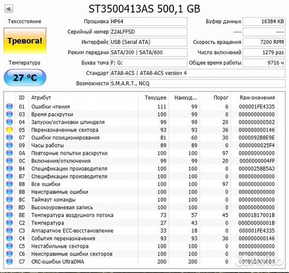 Seagate Barracuda 500 гб ST3500413AS 3,5