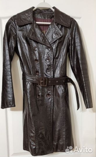 Кожаный плащ женский Acasta