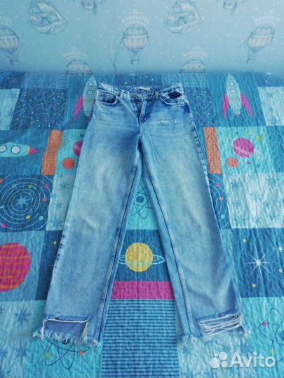 Джинсы zara летние
