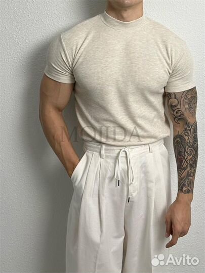 Футболка old money трикотаж