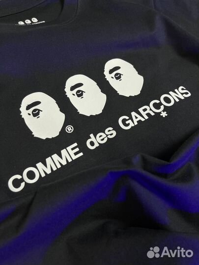 Футболка Bape x CDG