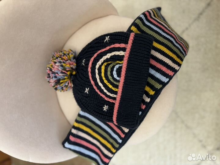 Комплект шапка и шарф детский