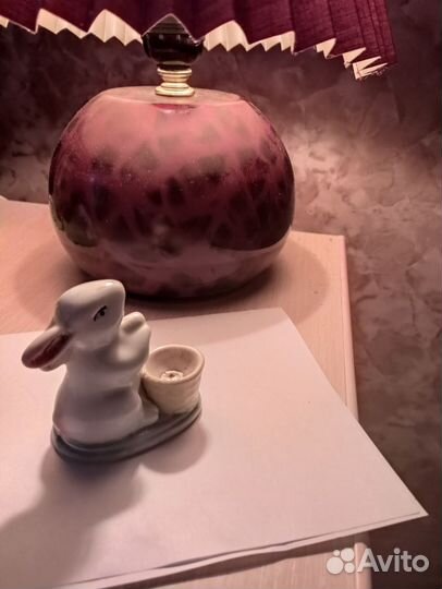 Фигурка кролик подсвечник