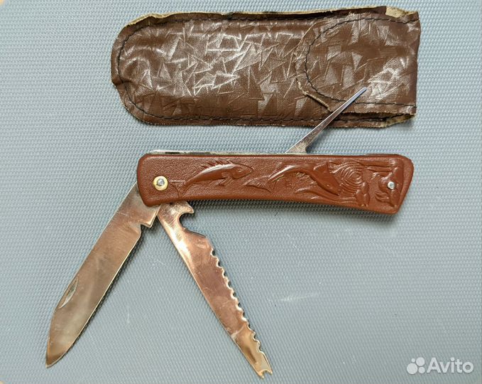Советский складной нож Рыбы, Заря, Давыдково