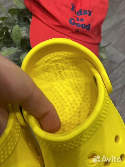 Детские Crocs сабо С6 желтые оригинал