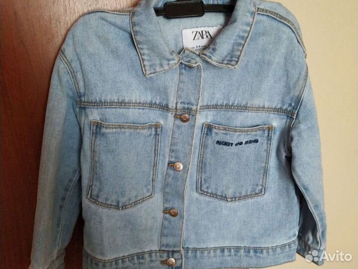 Джинсовая рубашка детская