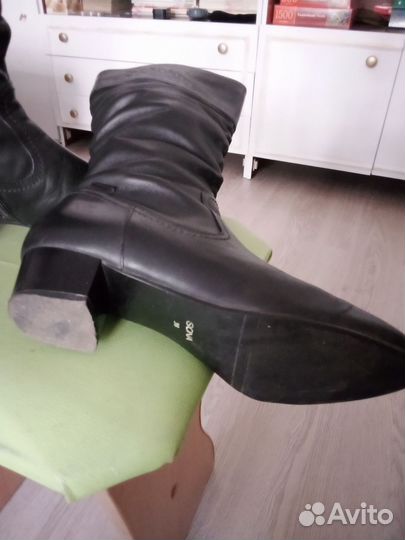 Сапоги женские натуральная кожа 37 38 размер