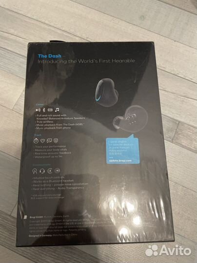 Bragi the dash black наушники беспроводные