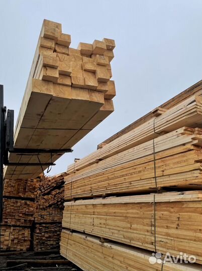 Доска обрезная 40х200х6000