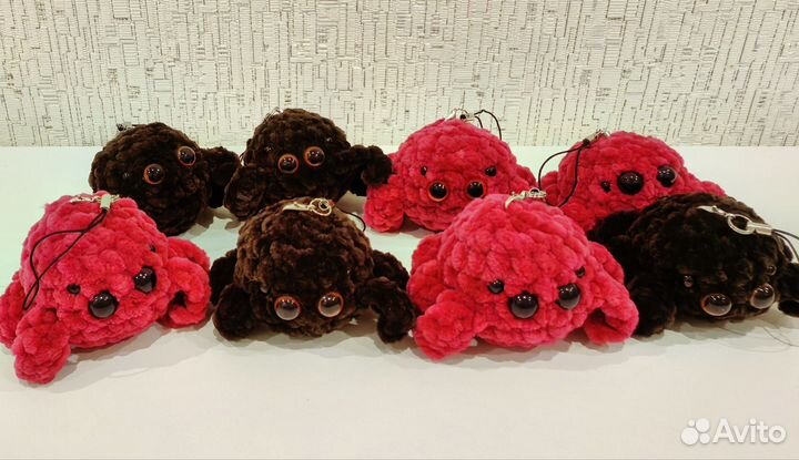 Вязаные брелки