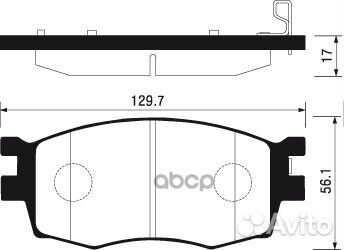 Колодки тормозные дисковые, передние SP1186 San