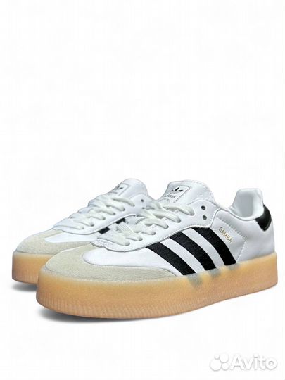 Кроссовки Adidas Samba XLG White Black Gum