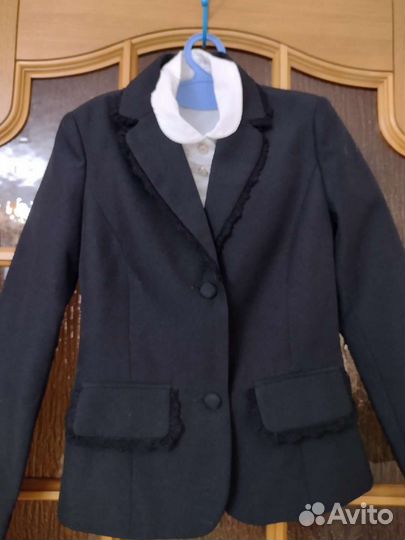 Пиджак для девочки школа р 122-128