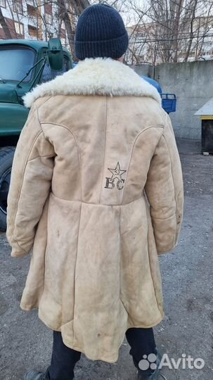 Тулуп из овчины армейский