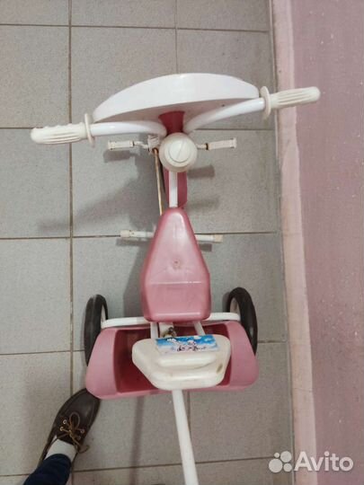 Велосипед детский с ручкой