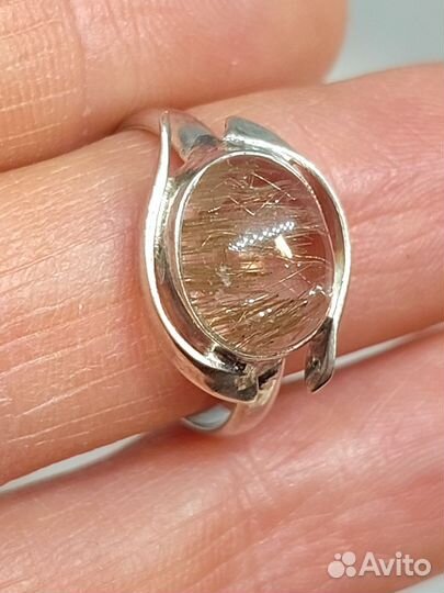 Серьги кольцо кулонс волосатиком