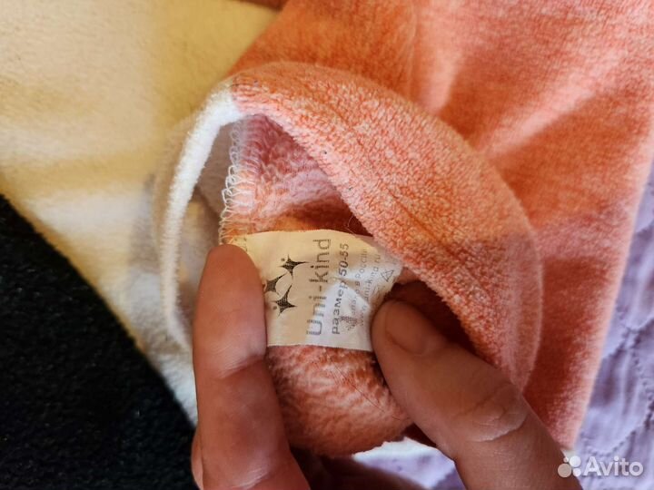 Комплект шапка, шарф лисичка. Размер 50-55