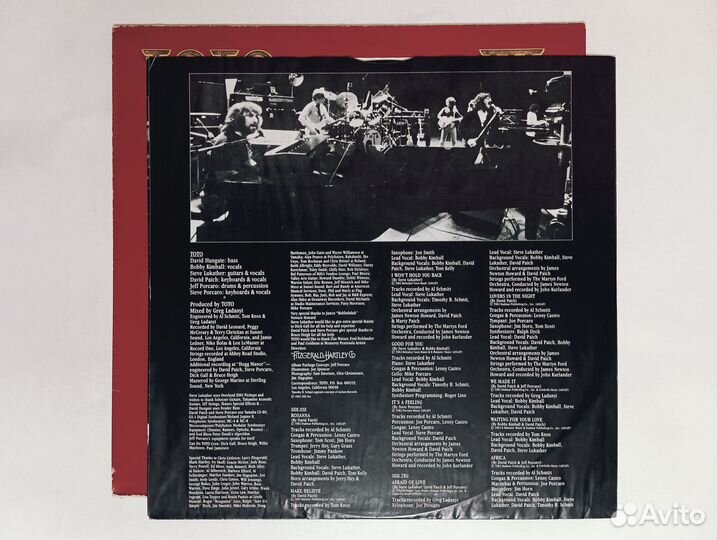 LP Toto - IV Holland CBS 1982г