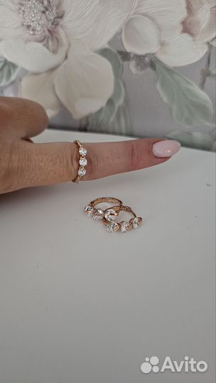 Комплект золото бриллианты