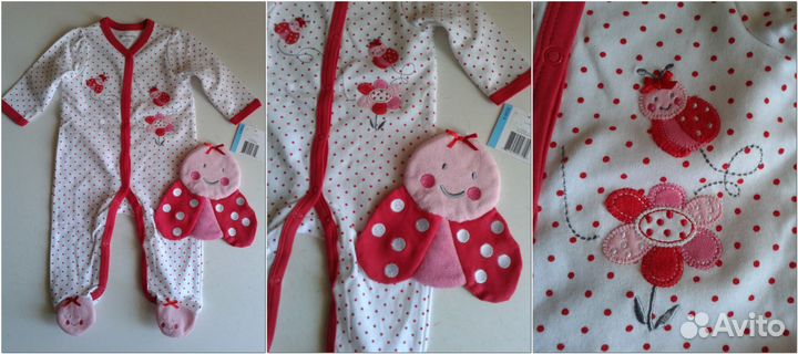 Вещички для лялечки gymboree,Carter's,Greendog,др