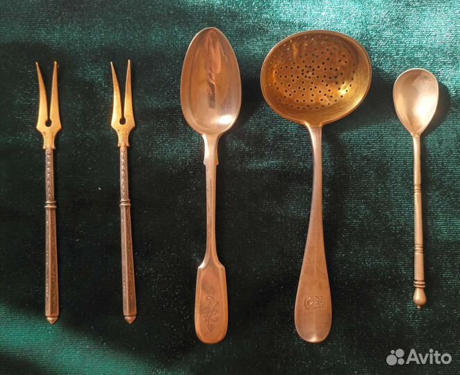 Столовое серебро 84 пробы