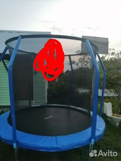 Детский батут с сеткой