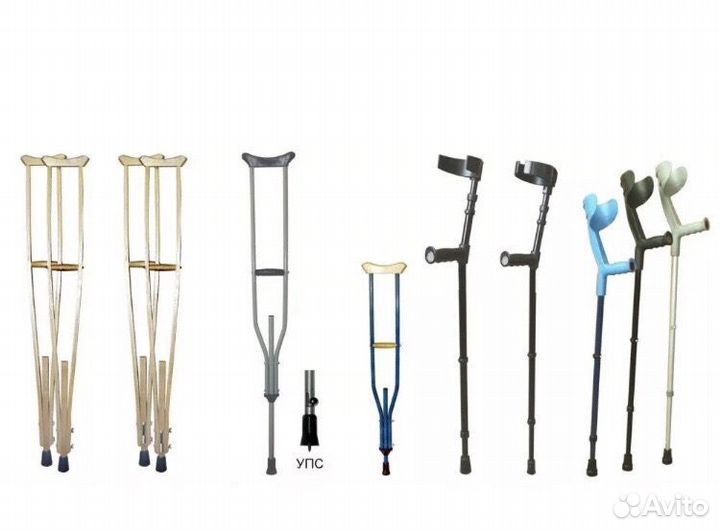 Костыли локтевые (с опорой на предплечье)