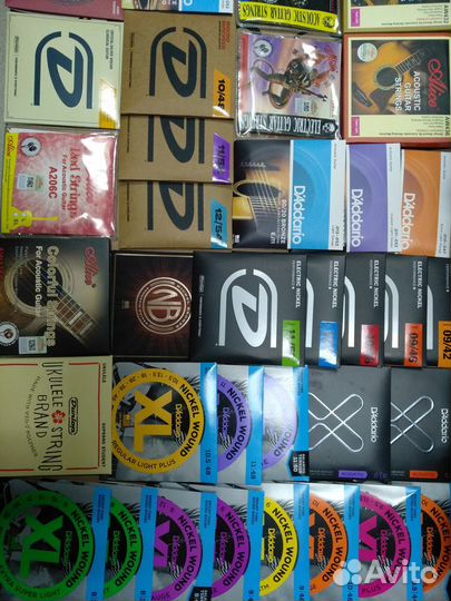 Струны для гитары в ассортименте