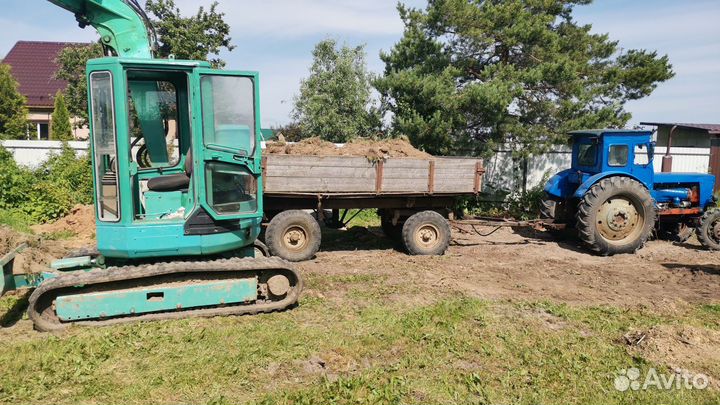 Мини-экскаватор, гидробур, грефер, сваекрут