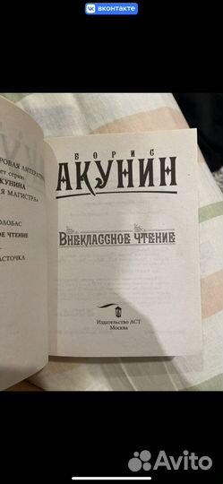 Книга Акунин внеклассное чтение