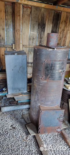 Печь для бани с баком